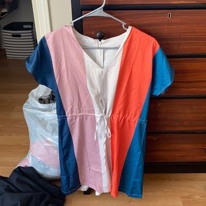 Multi color Tshirt romper